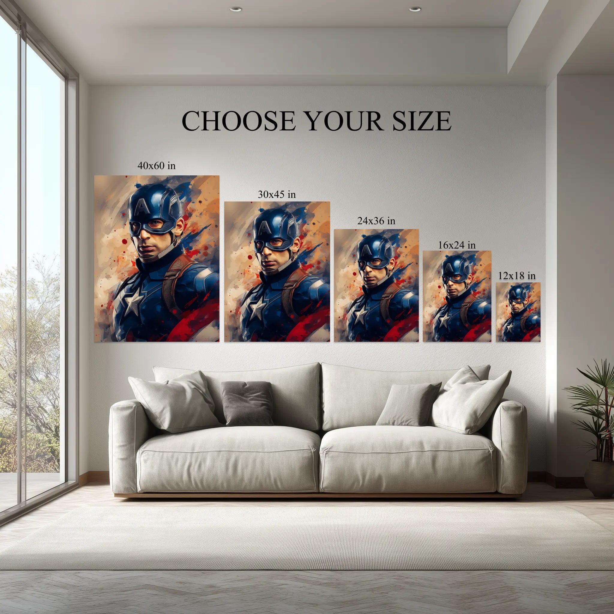 Captain Hero Wall Art