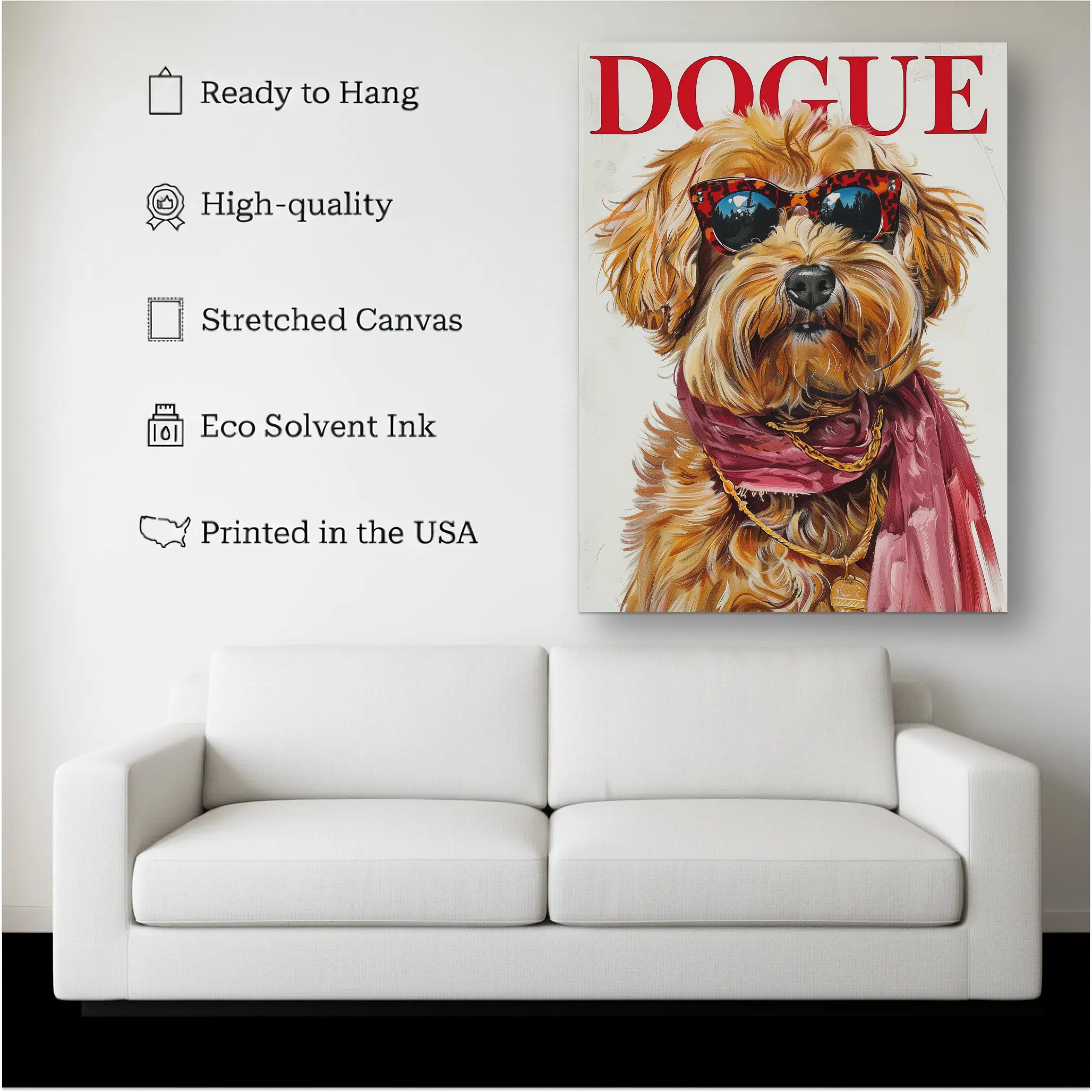 Luxury Pet Portrait Canvas