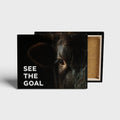 See The Goal Bull Wall Art canvas print, front view with gallery-wrapped edge