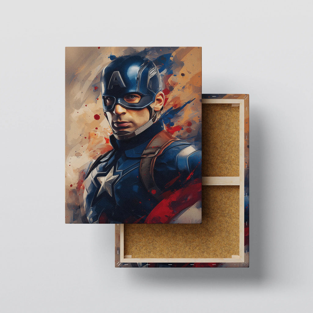Captain Hero Wall Art canvas print, front view with gallery-wrapped edge