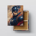 Captain Hero Wall Art canvas print, front view with gallery-wrapped edge