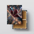 Web-Slinging Hero Wall Art canvas print, front view with gallery-wrapped edge