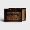 The World Is Waiting Travel Wall Art canvas print, front view with gallery-wrapped edge