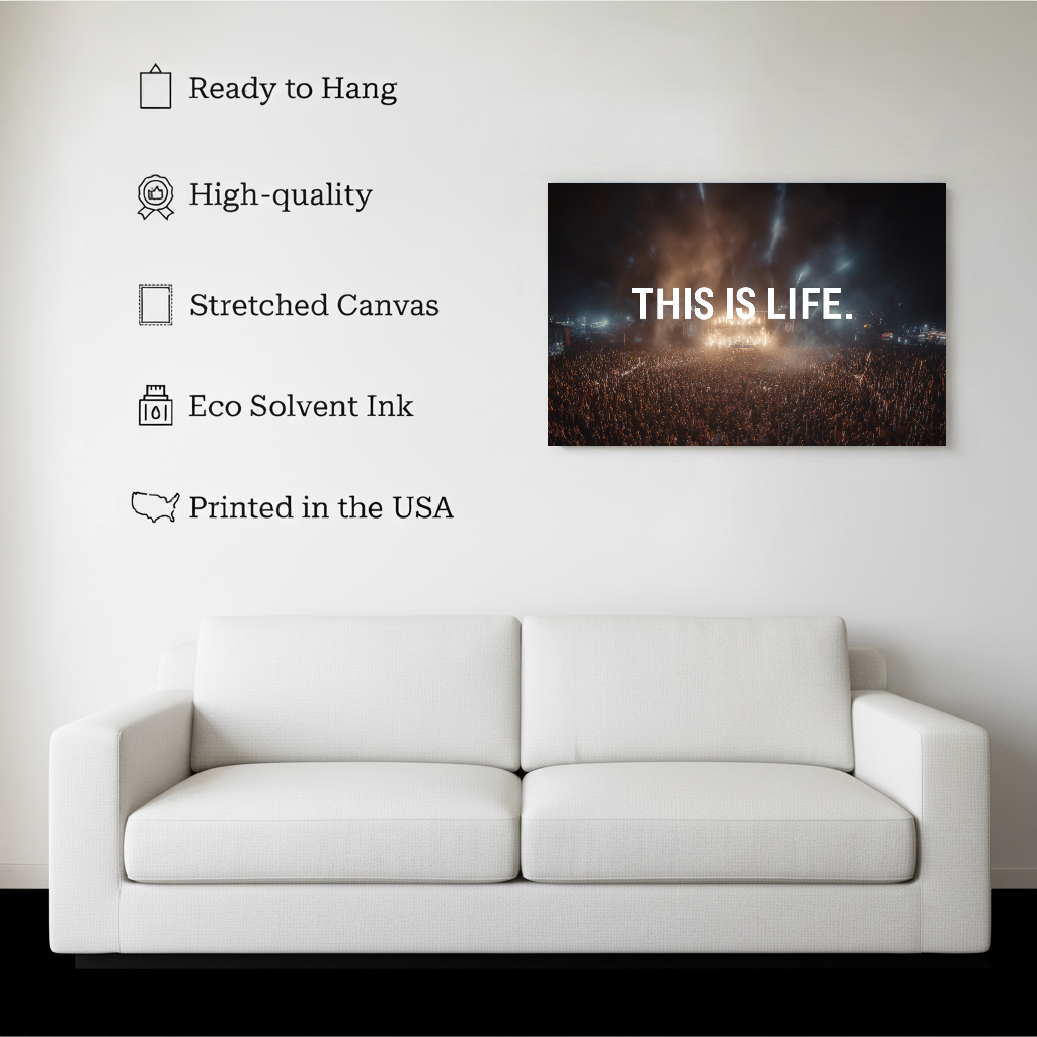 This Is Life Concert Wall Art