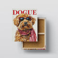 Luxury Pet Portrait Canvas canvas print, front view with gallery-wrapped edge