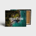 Paradise Found Tropical Beach Wall Art canvas print, front view with gallery-wrapped edge