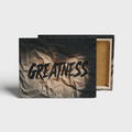 Greatness Motivational Wall Art canvas print, front view with gallery-wrapped edge