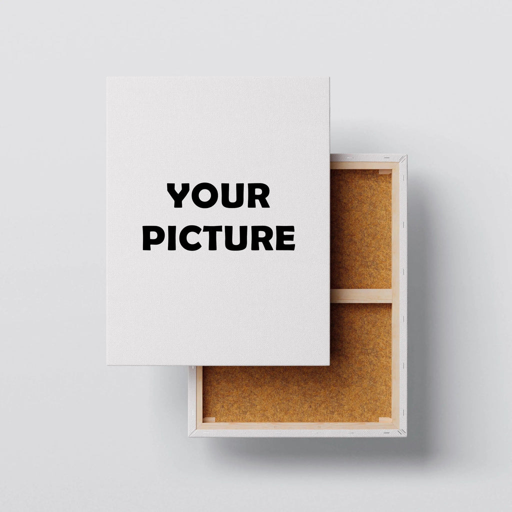 Personalized Picture on Canvas canvas print, front view with gallery-wrapped edge