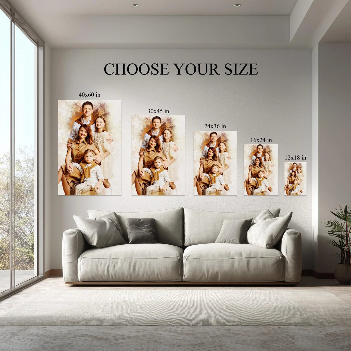 Included hanging kit instructions for Harmony canvas print