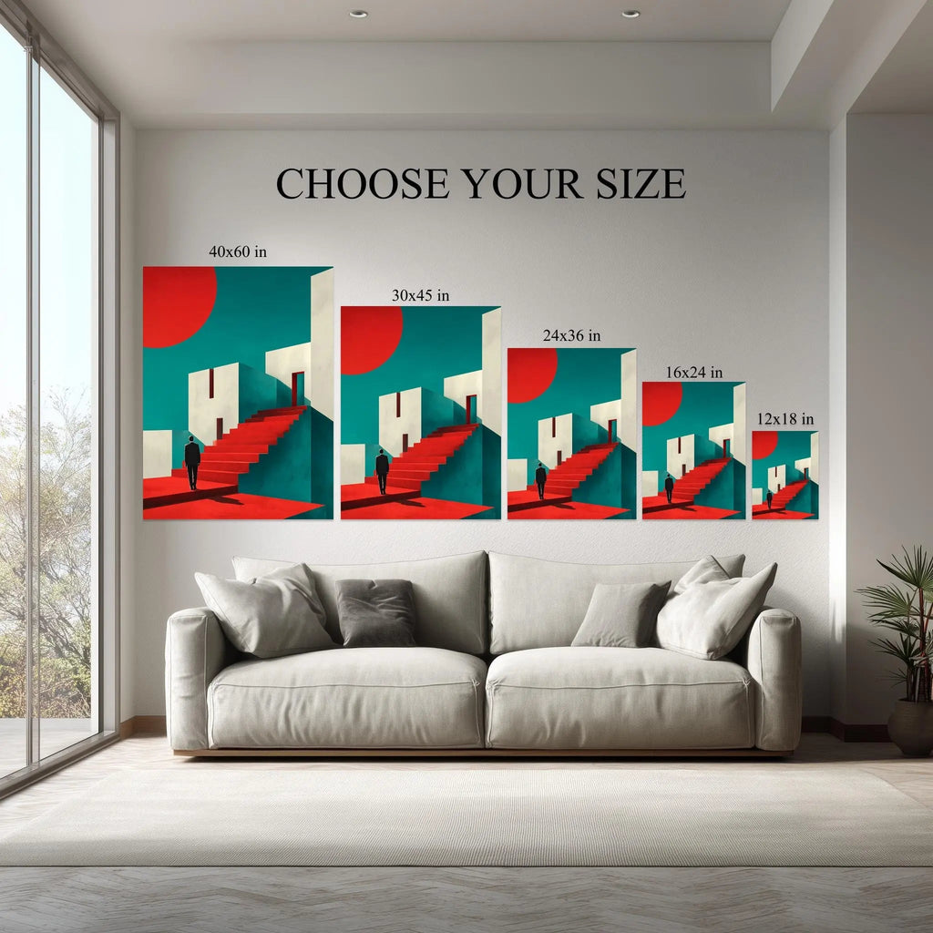1.5 inch deep stretched canvas edge detail, Steps to Success