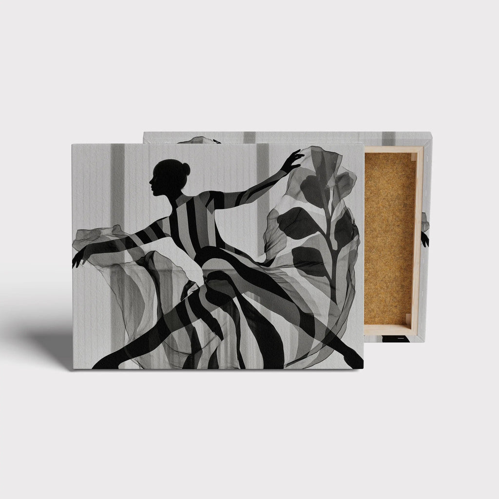 Elegant Motion canvas print, front view with gallery-wrapped edge