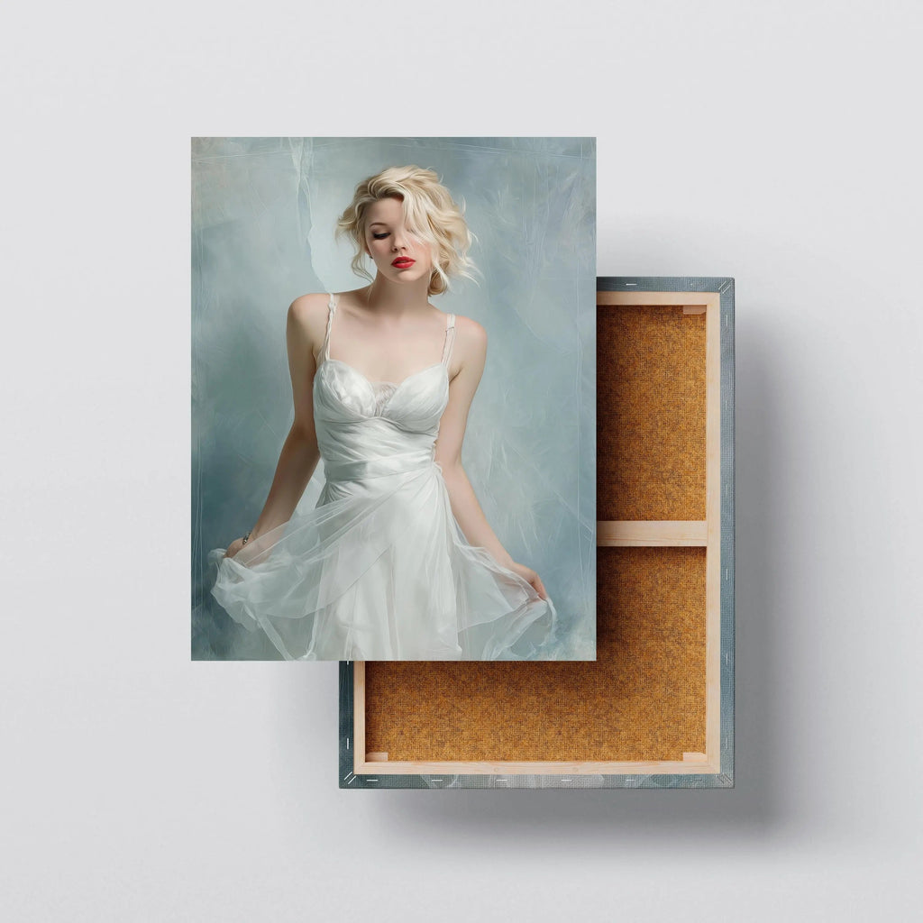 Elegant Muse canvas print, front view with gallery-wrapped edge