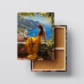 Golden Elegance canvas print, front view with gallery-wrapped edge