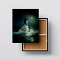 Moonlit Elegance canvas print, front view with gallery-wrapped edge