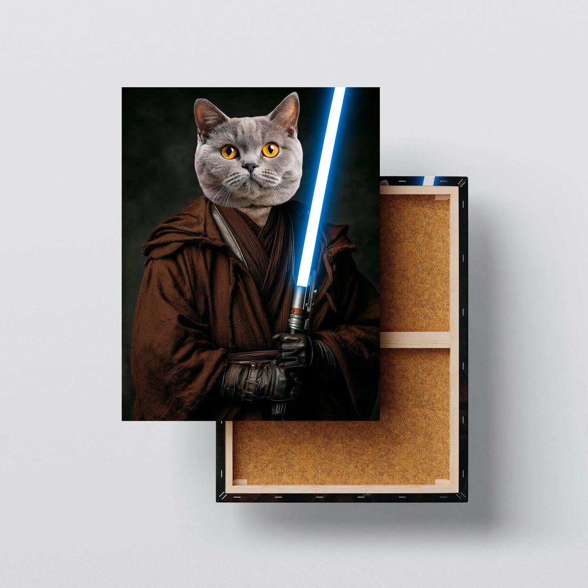 Personalized Portrait from Photo canvas size comparison from 12x18 to 40x60 in above a sofa