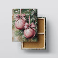 Blush Ornaments canvas print, front view with gallery-wrapped edge