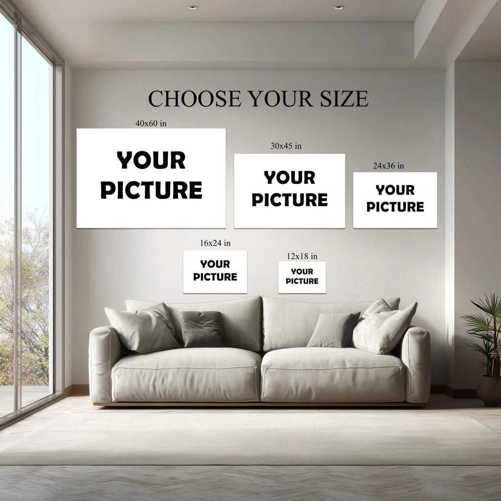 Included hanging kit instructions for Personalized Picture on Canvas canvas print