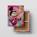 Golden Duck canvas print, front view with gallery-wrapped edge