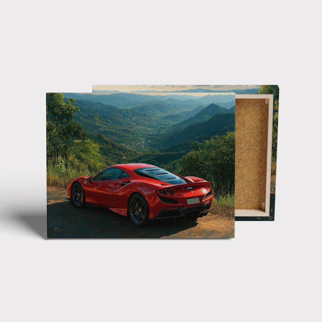 Scarlet Odyssey canvas print, front view with gallery-wrapped edge
