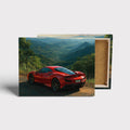 Scarlet Odyssey canvas print, front view with gallery-wrapped edge