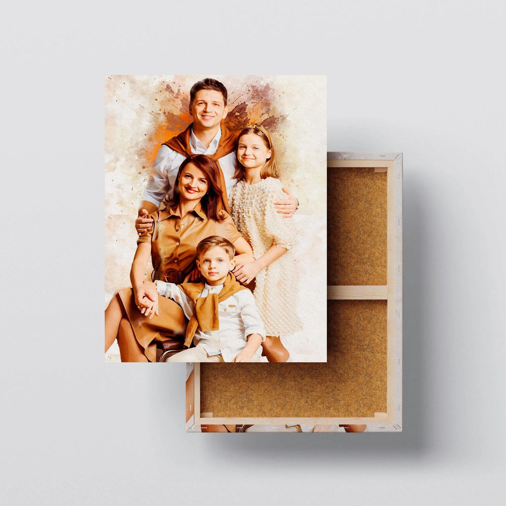 Harmony canvas size comparison from 12x18 to 40x60 in above a sofa