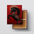 Crimson Majesty canvas print, front view with gallery-wrapped edge