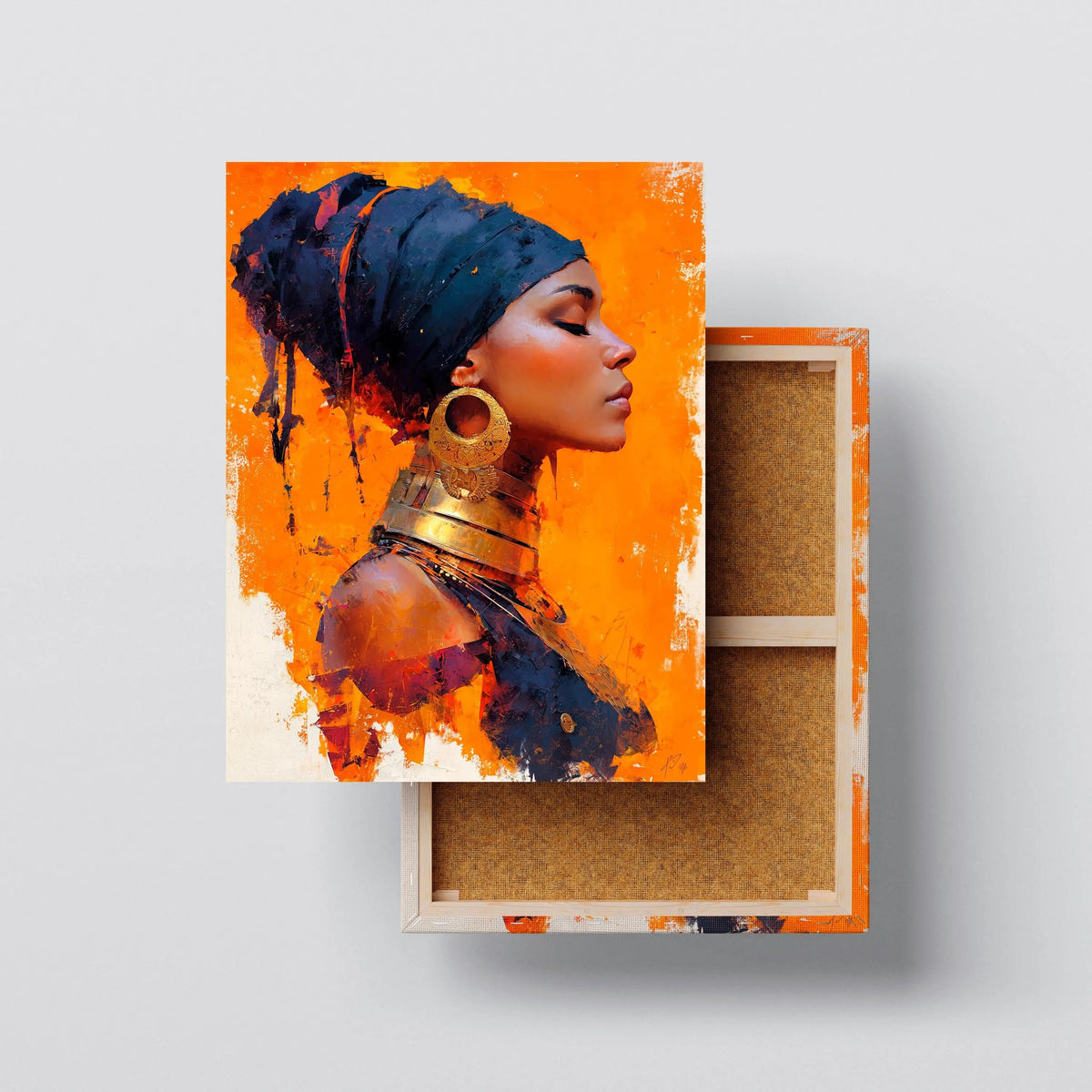 Golden Heritage canvas print, front view with gallery-wrapped edge