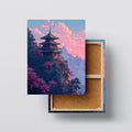 Temple of Stillness canvas print, front view with gallery-wrapped edge