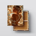 Golden Bloom canvas print, front view with gallery-wrapped edge