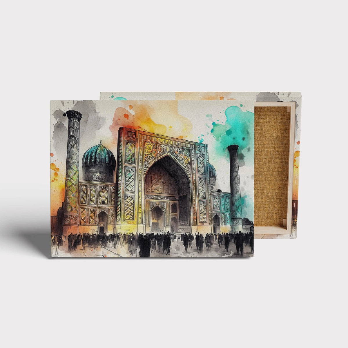 Samarkand Gate canvas print, front view with gallery-wrapped edge