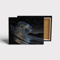 Cosmic Wave canvas print, front view with gallery-wrapped edge