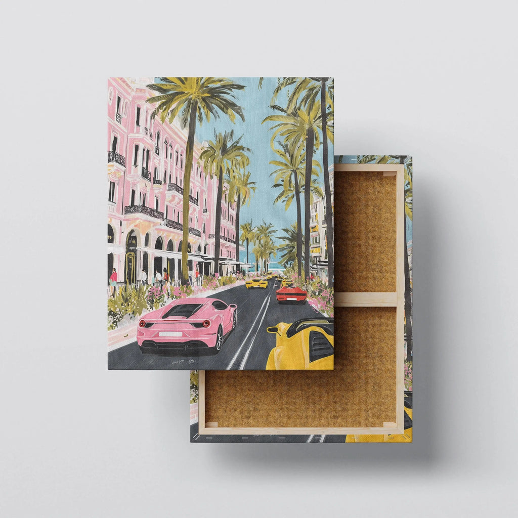 Coastal Drive canvas print, front view with gallery-wrapped edge