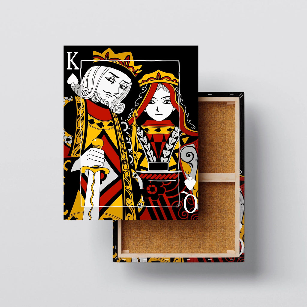 Royal Pair canvas print, front view with gallery-wrapped edge