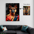 Royal General canvas print, front view with gallery-wrapped edge