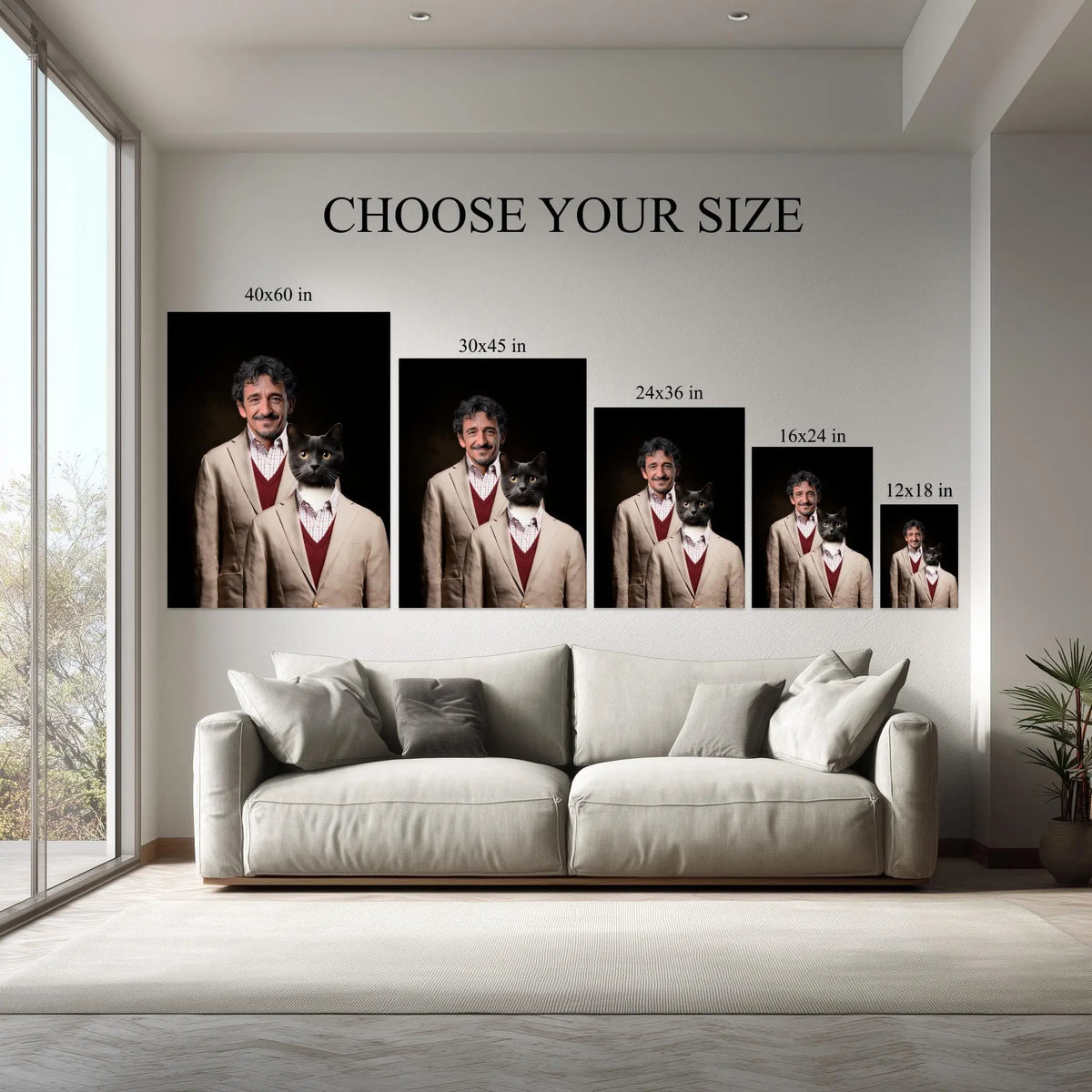 Included hanging kit instructions for Best Buddies canvas print