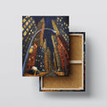 Night City Skyscraper Canvas Wall Art canvas print, front view with gallery-wrapped edge