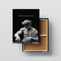 DJ Statue canvas print, front view with gallery-wrapped edge