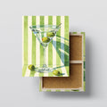 Martini Cocktail Wall Art canvas print, front view with gallery-wrapped edge