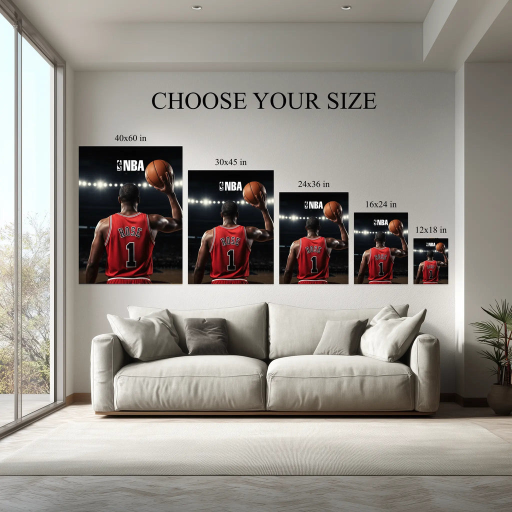 1.5 inch deep stretched canvas edge detail, Game Time
