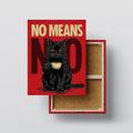 Black Cat Wall Art canvas print, front view with gallery-wrapped edge