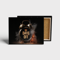 No Days Off Motivational Wall Art canvas print, front view with gallery-wrapped edge