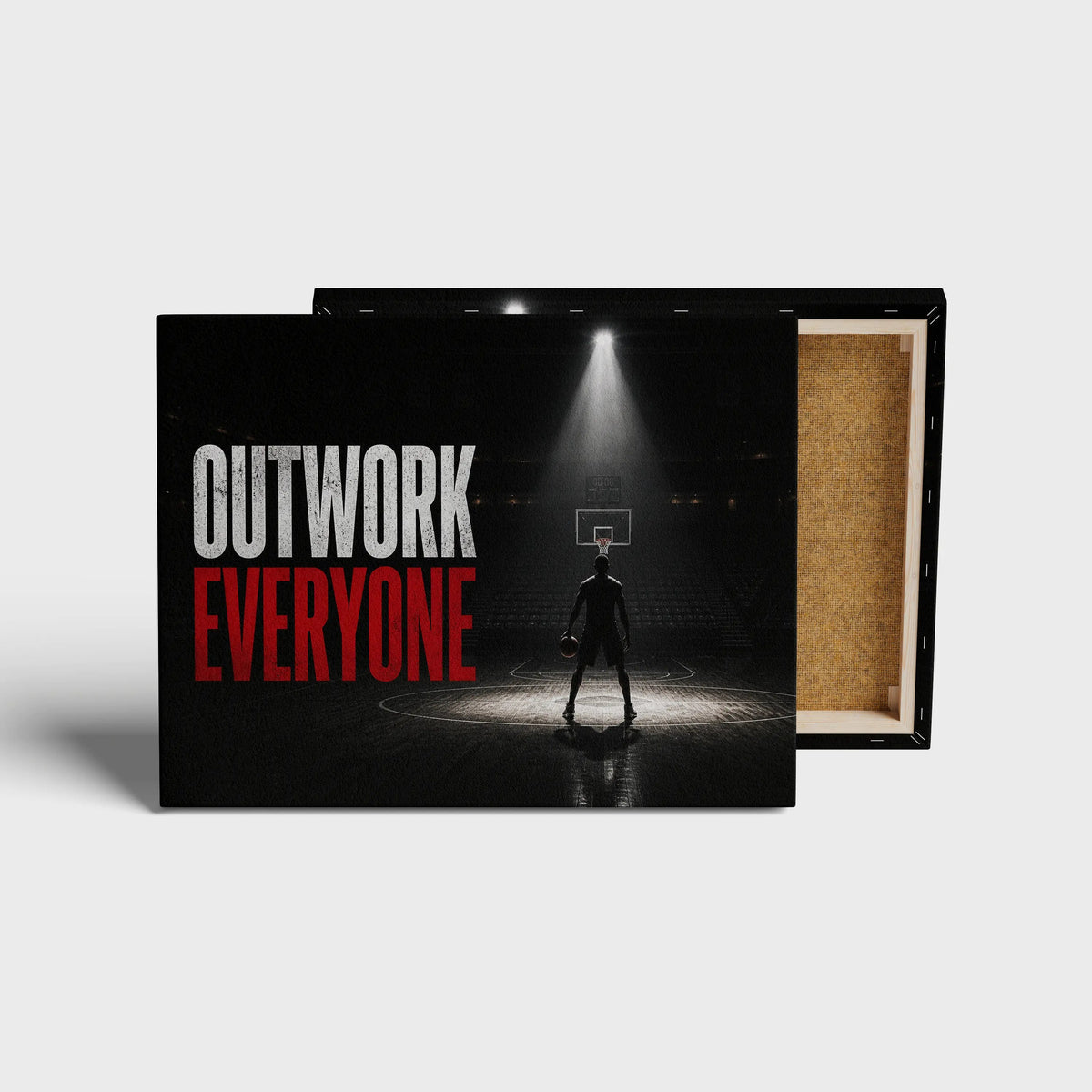 Motivational Sports Canvas Print canvas print, front view with gallery-wrapped edge