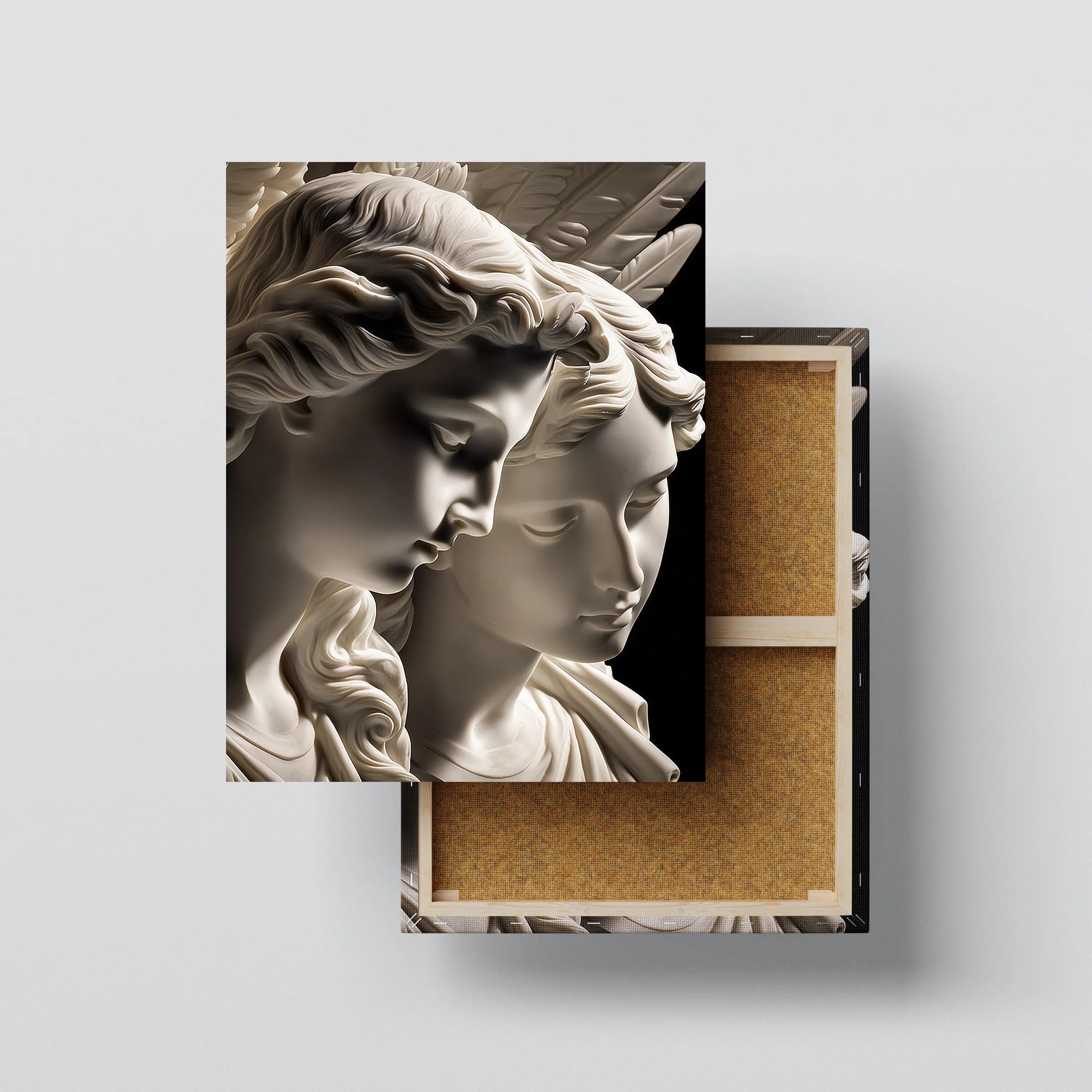 Eternal Embrace – Greek Statue Wall Art Canvas Kubo Gallery