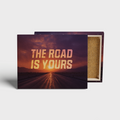 The Road Is Yours Motivational Wall Art canvas print, front view with gallery-wrapped edge