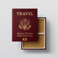 Travel Passport Quote Wall Art canvas print, front view with gallery-wrapped edge