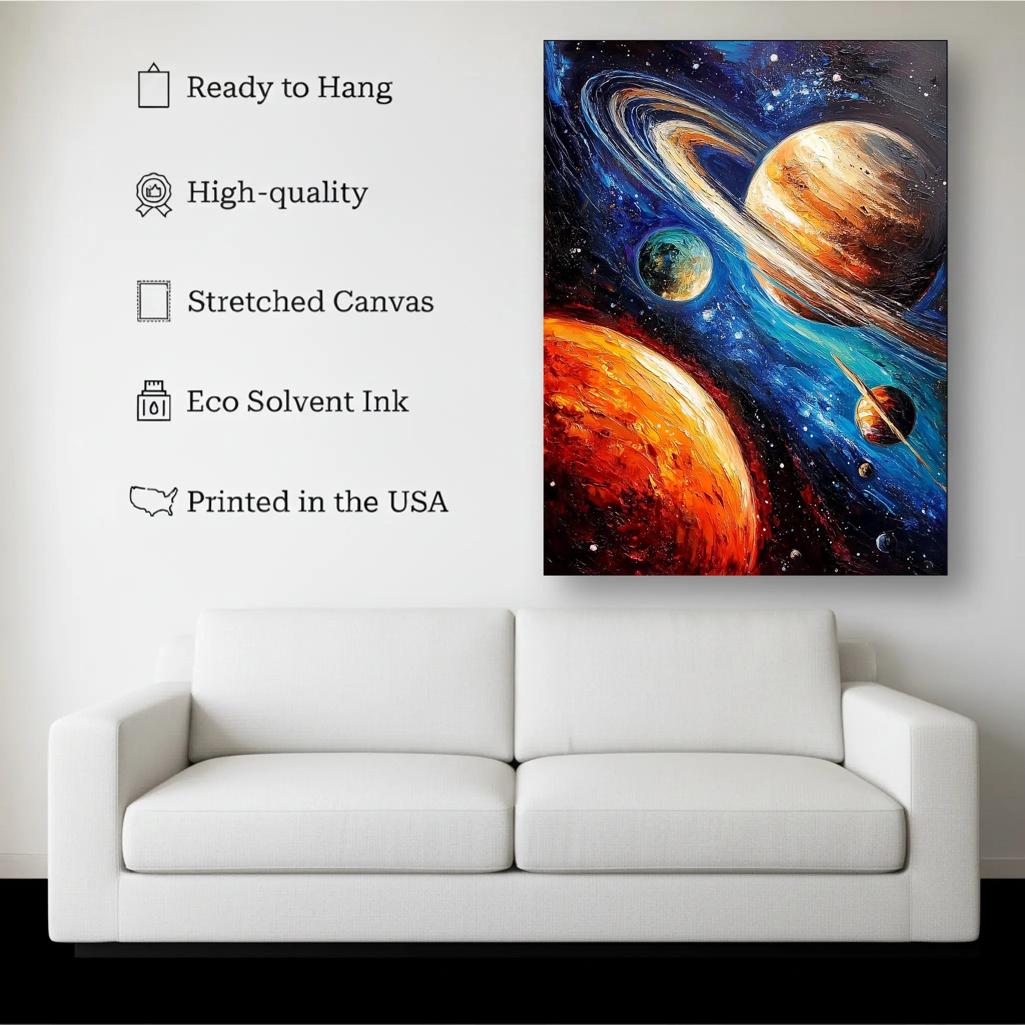 Cosmic Planets Wall Art